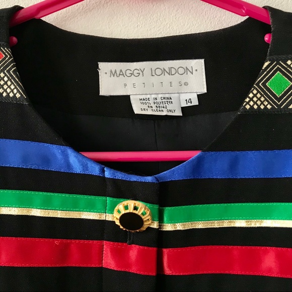 Vintage Ribbon Party Jacket by Maggy London - Picture 2 of 4